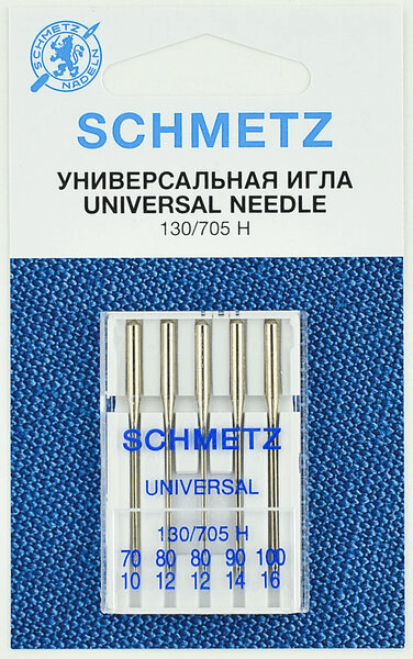 Иглы Schmetz универсальные (70x1, 80x2, 90x1, 100х1), 5 шт в Калаче